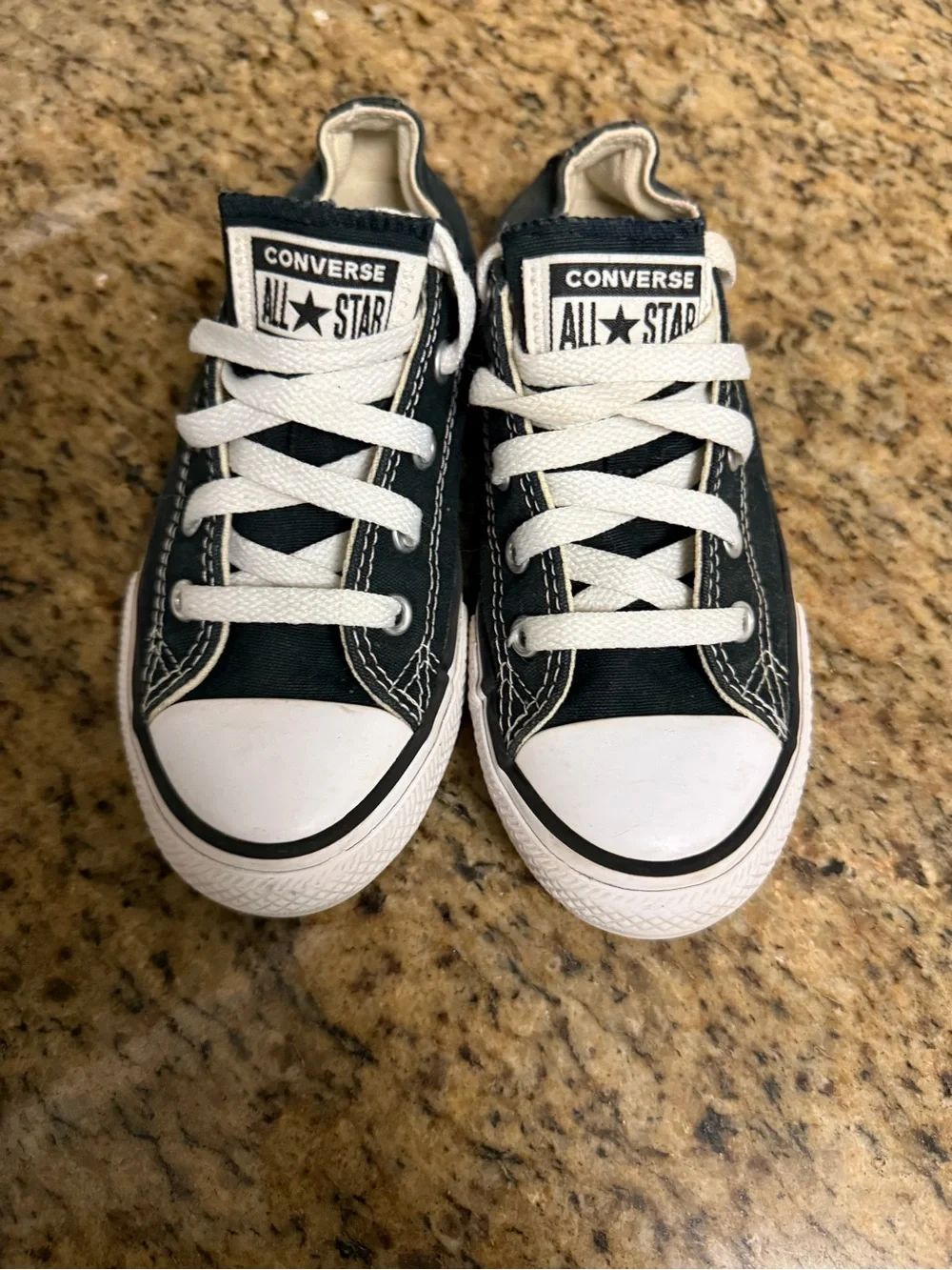 Converse Chuck Taylor CTAS Shoreline Black White Preschool PS Size 13C Used